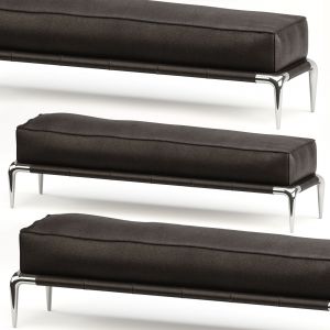 Ellica  Upholstered Leather Bench Roche Bobois