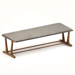 ArchÈ  Bench - Upholstered Solid Wood Bench