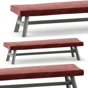 Gray 15 Upholstered Bench By Gervasoni