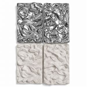 Relief Metal And Plaster Wall Panel