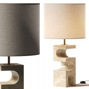 Crate And Barrel Boveda Stone Table Lamp