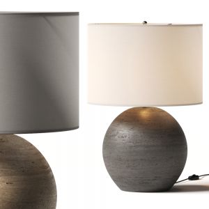 Crate And Barrel Esphera Grey Table Lamp