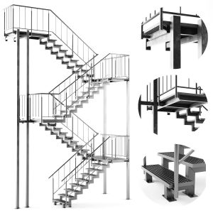 Metal Outdoor Stair