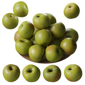 Granny Smith Apples. 4 Models