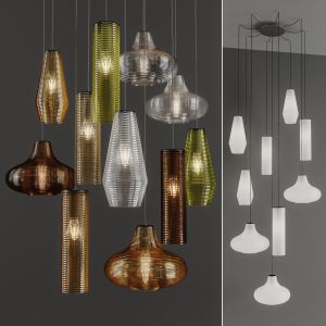 Olivia Emma Clio By Panzeri (3 Glass Pendants With