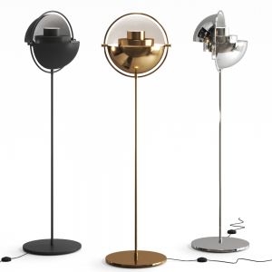 Multi-lite Floor Lamp  All Brass By Gubi