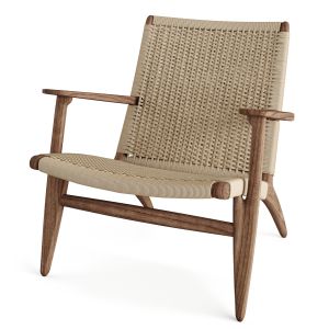 Rattan Lounge Chair Carl Hansen Ch25