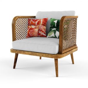 Chair Outdoor Rattan Wood