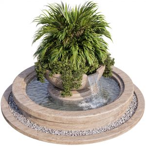 Plant And Fountain 01