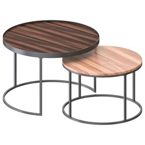 Walker Edison - Round Coffee Nesting Tables