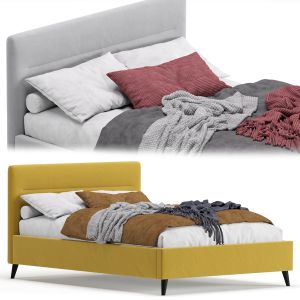 Bed Pyle 140 Velvet Yellow By Divan.ru