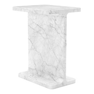 Ι Beam Marble Side Tables