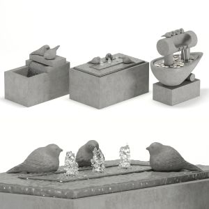 Bird Fountain Set