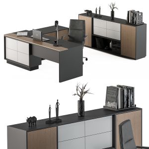 Office Furniture Desk And Console - Manager Set 31