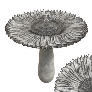 Sunflower Bird Bath Fountain