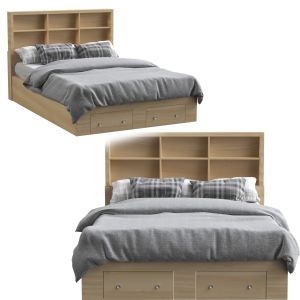 Lowall Low Profile Storage Platform Bed