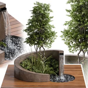 Landscape Furniture With Fountain - Architect Elem