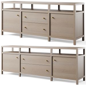 Keane Natural Media Console By Crate And Barrel