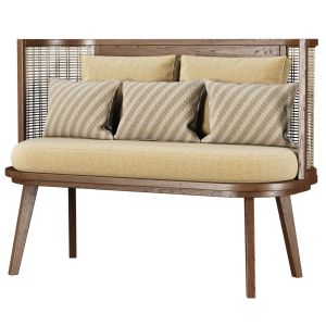 Noa Rattan Restaurant Loveseat Nr52 By Bpoint