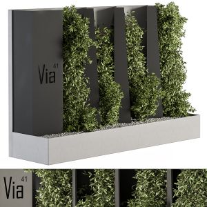 Outdoor Green Wall And Fence - Set 44