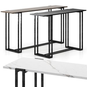 Cl.ip Rectangular Marble Console Table De.ci