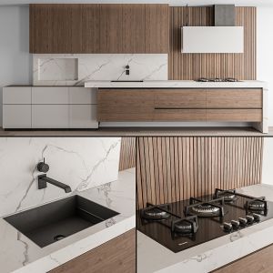 Kitchen Modern - White And Wood 61