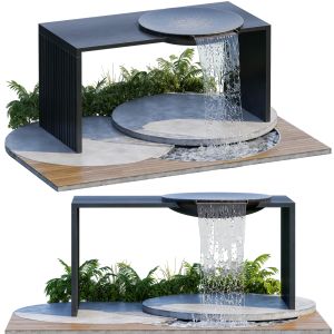 Landscape Furniture  With Fountain - Architect Ele