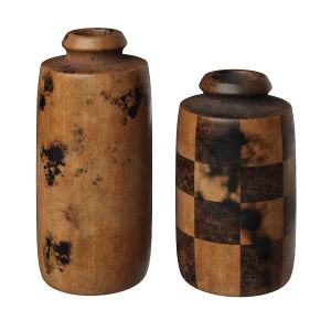 Wooden Vases