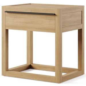 Leavitt Natural Oak Wood Nightstand