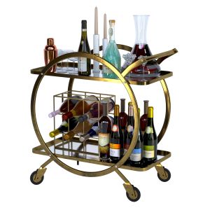 Table with wine and collection alcohol