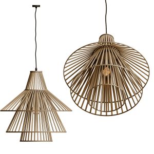 Bamboo Conical Pendant Lamp Shade