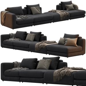 Molteni Sectional Fabric Sofa Albert