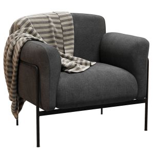 Fauteuil In Fluweel Alistair Armchair