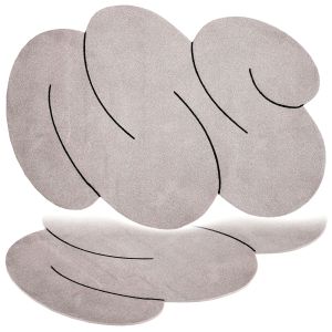 Cream Squiggle Rug