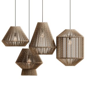 Westlake Seagrass Beige Pendant Shade Home Decor