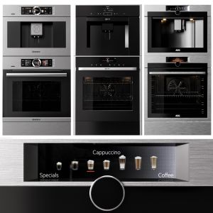 Bosch, Neff And Aeg Double Oven And Coffee Maker C