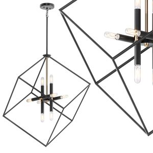 Kichler Cartone 8 Light Pendant Black