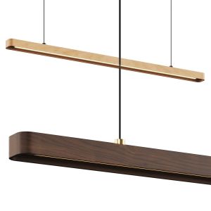 Australian Original Wide Timber Linear Pendant Lam