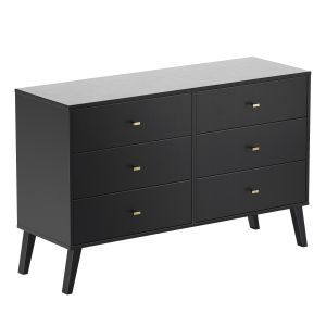 Mercury Row Alyssa 6 Drawer 52in W Double Dresser