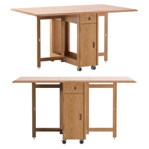 Modern Space Saving Solid Wood Folding Table