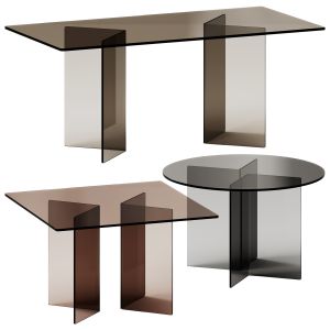 Fiam Italia Corner Glass Tables