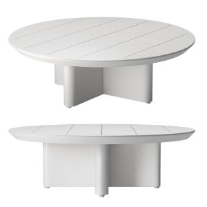 Rh Balmain Aluminum Round Coffee Table