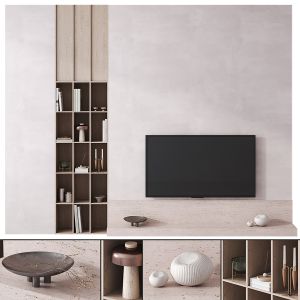 Tv Composition With Shelves