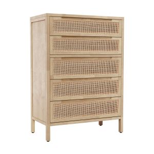 West Elm - Modern Rattan 5-drawer Dresser