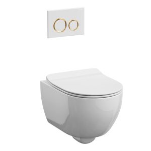 Scarabeo Moon Toilet With Geberit Sigma 21 Button