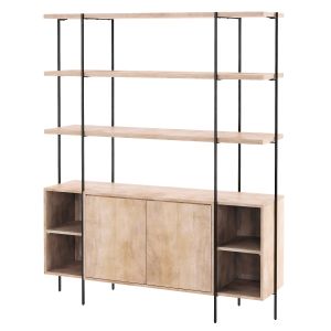 West Elm Natural Mango Hutch And Buffet