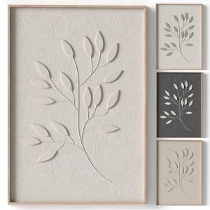 Floral Relief Artwork 29 - 3d Art Wall Decor