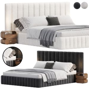 Forte White King Bed