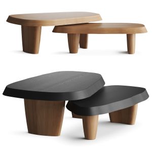 Pierre Augustin Rose Duo Multilaque Coffee Tables