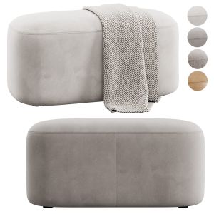 Alastar Oval Ottoman By Oslo Home